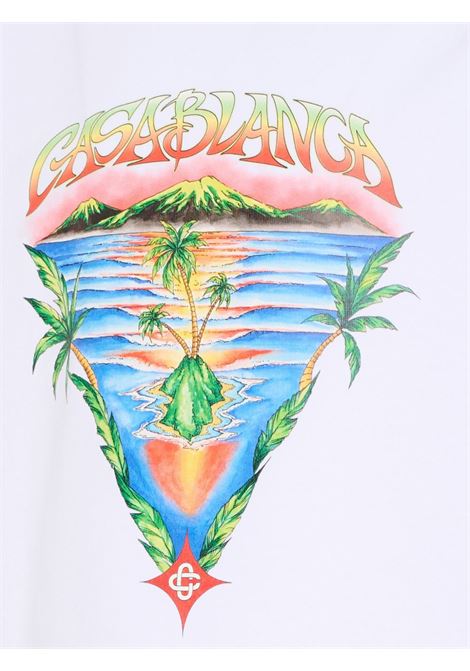 T-shirt Casablanca Kids CasA BLANCA KIDS | T-SHIRT E POLO | K-SP26-JTS-038-01EX-BCINNOCENCE TRIANGLE